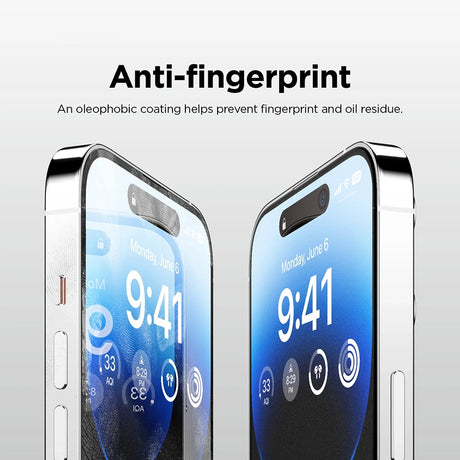 Folie de protectie ANANK 2.5D 5X Reinforced Anti-fingerprint compatibil cu iPhone 17, Negru