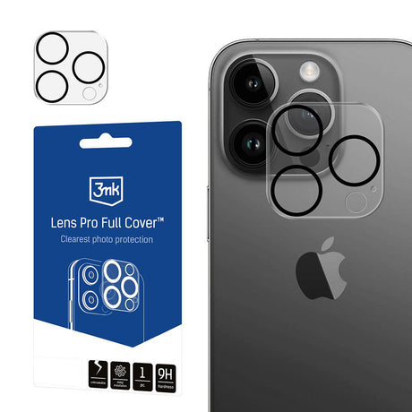 Folie de protectie 3mk Lens Pro Full Cover compatibil cu iPhone 13 Pro, Transparent