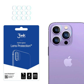 Folie de protectie 3mk Lens Protection (set de 4) compatibil cu iPhone 14 Pro Max / iPhone 14 Pro, Transparent