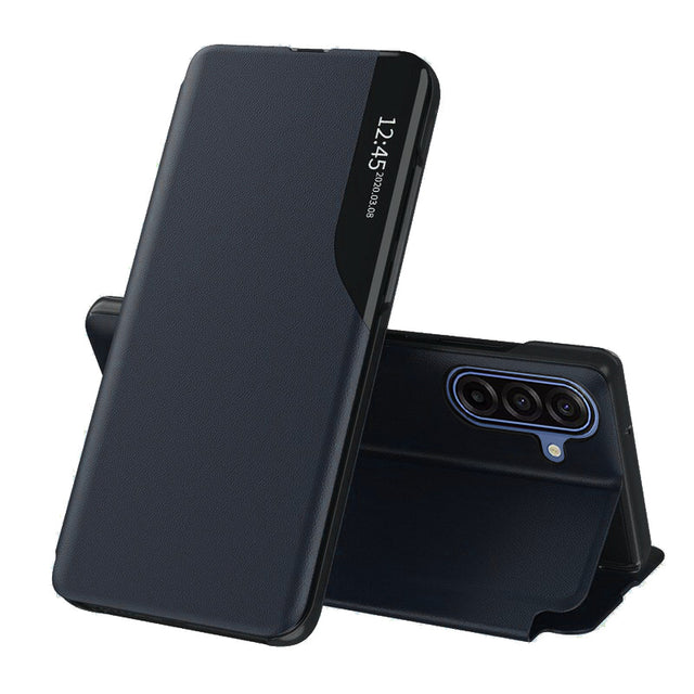 Husa de protectie Techsuit eFold Series compatibil cu Samsung Galaxy A17 5G / A17 4G / M17 / F17, Albastru Inchis