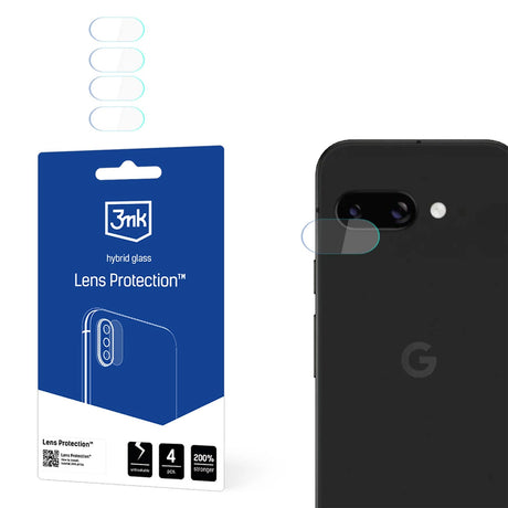 Folie de protectie 3mk Lens Protection (set de 4) compatibil cu Google Pixel 9a, Transparent