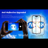 Folie de protectie ANANK 2.5D Anti-reflection compatibil cu iPhone 17, Negru