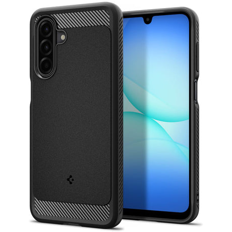Husa de protectie Spigen Rugged Armor (ACS09844) compatibil cu Samsung Galaxy A17 4G / A17 5G, Negru