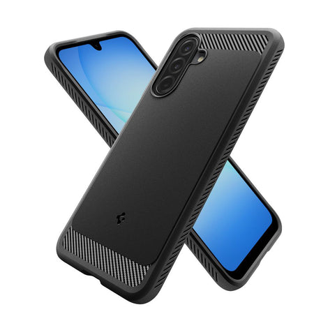 Husa de protectie Spigen Rugged Armor (ACS09844) compatibil cu Samsung Galaxy A17 4G / A17 5G, Negru