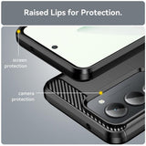Husa de protectie Techsuit Carbon Silicone compatibil cu Xiaomi Redmi 15 4G / Redmi 15 5G, Negru