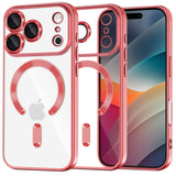 Husa de protectie Techsuit Luxury Crystal MagSafe compatibil cu iPhone 17 Pro, Rosu