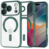 Husa de protectie Techsuit Luxury Crystal MagSafe compatibil cu iPhone 17 Pro Max, Deep Green