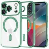 Husa de protectie Techsuit Luxury Crystal MagSafe compatibil cu iPhone 17 Pro Max, Verde Deschis
