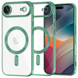 Husa de protectie Techsuit Luxury Crystal MagSafe compatibil cu iPhone 17 Air, Verde Deschis