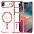 Husa de protectie Techsuit Luxury Crystal MagSafe compatibil cu iPhone 17 Air, Roz