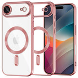 Husa de protectie Techsuit Luxury Crystal MagSafe compatibil cu iPhone 17 Air, Roz