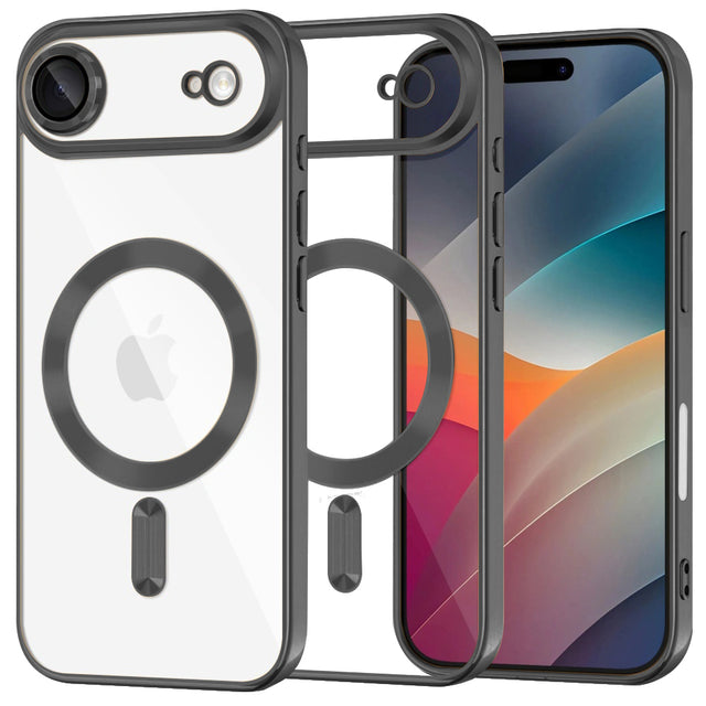 Husa de protectie Techsuit Luxury Crystal MagSafe compatibil cu iPhone 17 Air, Negru