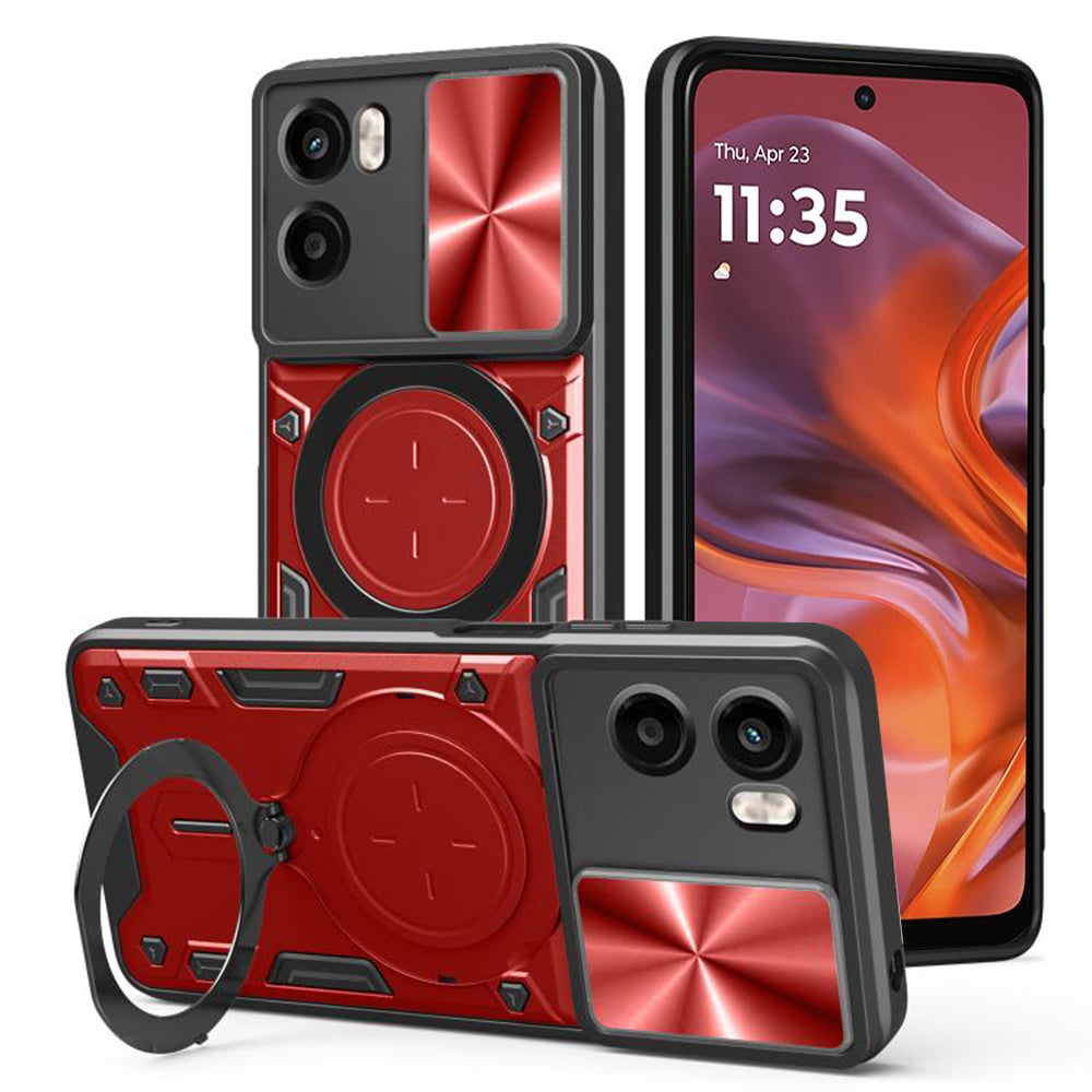 Husa de protectie Techsuit CamGuard Pro compatibil cu Motorola Moto G05 / E15, Rosu