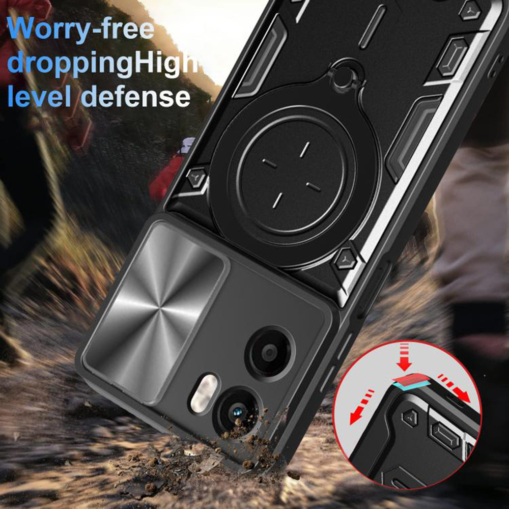 Husa de protectie Techsuit CamGuard Pro compatibil cu Motorola Moto G05 / E15, Rosu