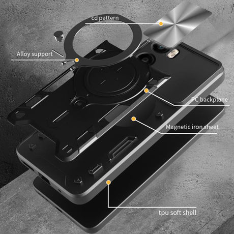 Husa de protectie Techsuit CamGuard Pro compatibil cu Motorola Moto G05 / E15, Negru