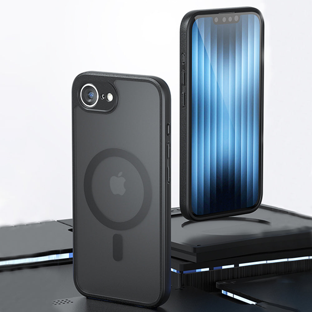 Husa de protectie Techsuit PureFrost MagSafe compatibil cu iPhone 17 Air, Negru Mat