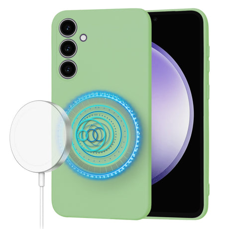 Husa de protectie Techsuit SoftFlex MagSafe compatibil cu Samsung Galaxy S23 FE, Verde Menta