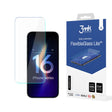 Folie de protectie 3mk FlexibleGlass Lite compatibil cu iPhone 16, Transparent