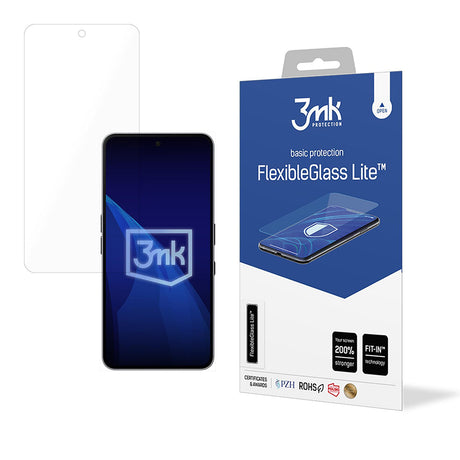 Folie de protectie 3mk FlexibleGlass Lite compatibil cu Nothing Phone (3a) / (3a) Pro, Transparent