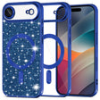 Husa de protectie Techsuit Luxury Glitter MagSafe compatibil cu iPhone 17 Air, Albastru Inchis
