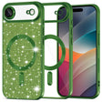 Husa de protectie Techsuit Luxury Glitter MagSafe compatibil cu iPhone 17 Air, Deep Green