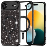 Husa de protectie Techsuit Luxury Glitter MagSafe compatibil cu iPhone 17 Air, Negru