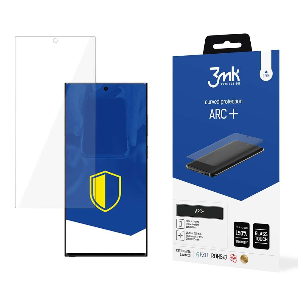 Folie de protectie 3mk ARC+ Protective Film compatibil cu Samsung Galaxy S23 Ultra, Transparent