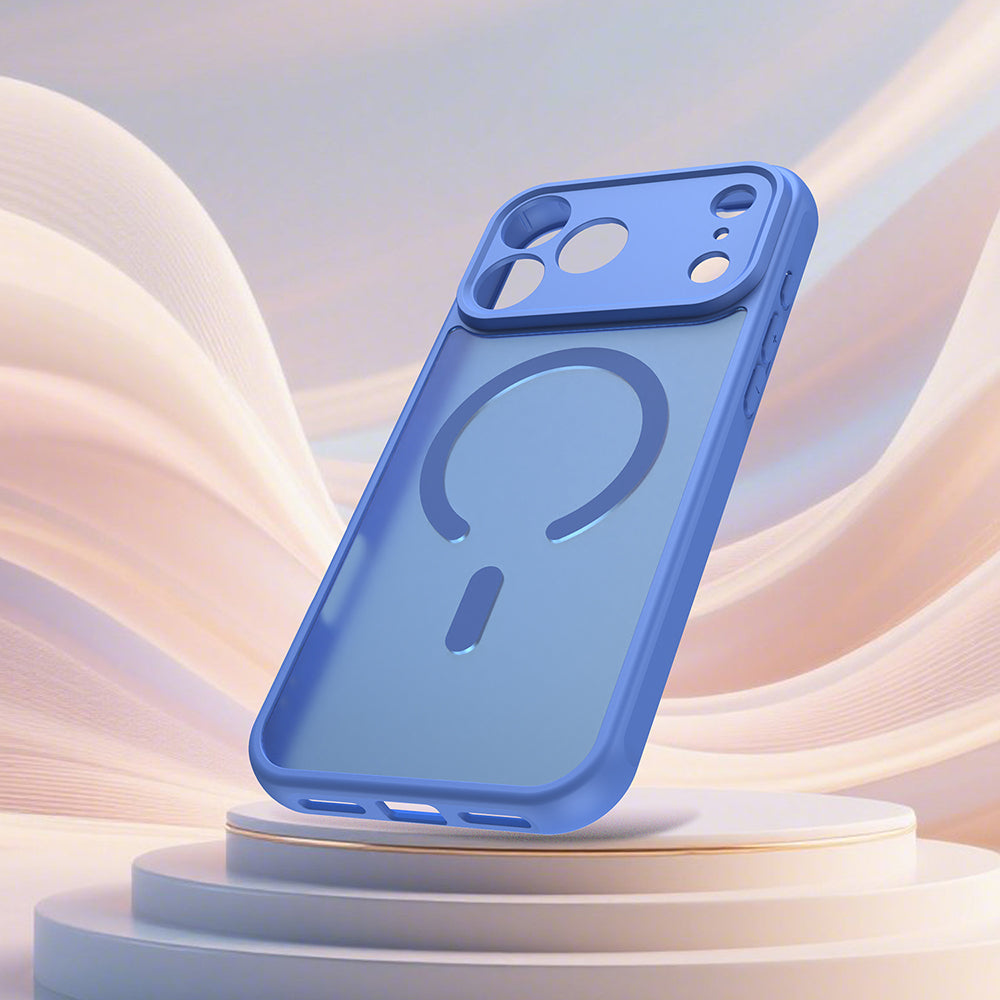 Husa de protectie Techsuit HaloFrost II MagSafe compatibil cu iPhone 17 Pro Max, Albastru Cer
