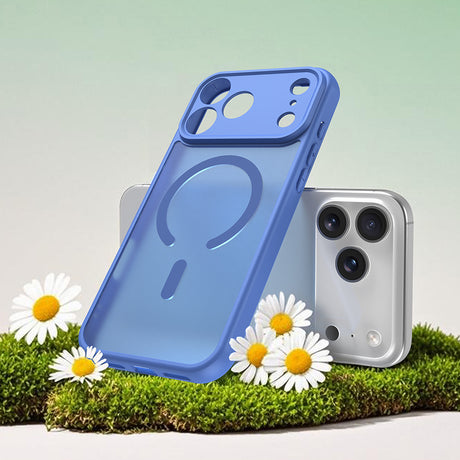 Husa de protectie Techsuit HaloFrost II MagSafe compatibil cu iPhone 17 Pro, Albastru Cer
