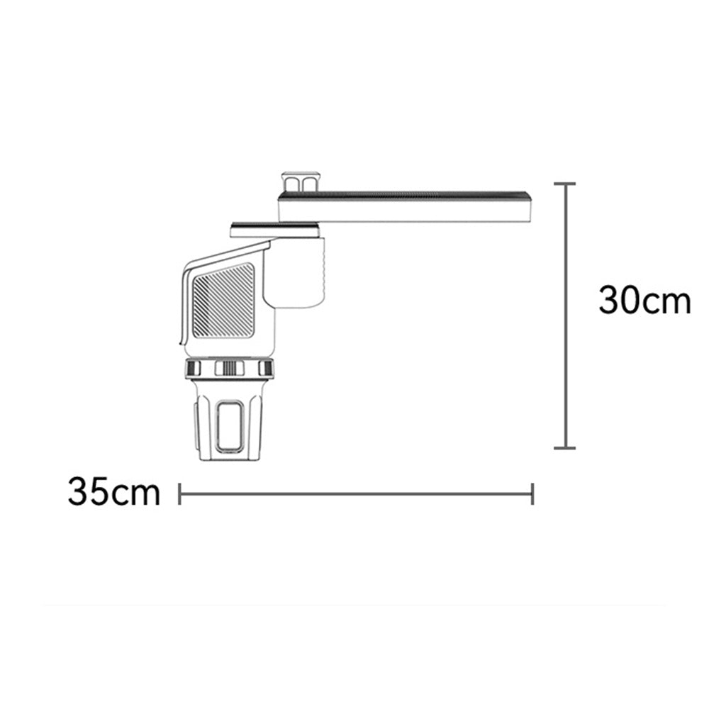 Suport Yesido 3in1 Car Cup (C180), Adjustable Rotation Base, Storage Expansion, Easy Installation, Firmly Fixed, Negru