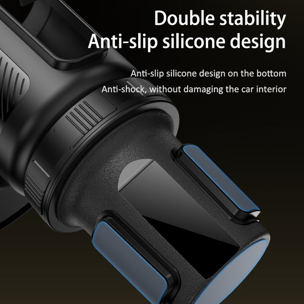 Suport Yesido 4in1 (C274), Cup Storage, Phone Mount and Sundries Storage, 720° Adjustable Angle, 4.7-7.2", Negru