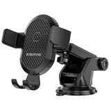 Suport Borofone Amazing Bay (BH39), with Suction Cup, for Dashboard/Windshield, 4.5-6.5" Phone, Negru