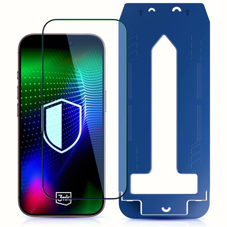 Folie de protectie 3mk Hardy Ultra Glass compatibil cu iPhone 17 Air, Negru
