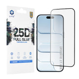 Folie de protectie Lito 2.5D FullGlue Glass compatibil cu iPhone 17 Air, Negru