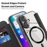Husa de protectie Techsuit SmartMag Book compatibil cu iPhone 17, Albastru