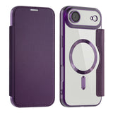 Husa de protectie Techsuit SmartMag Book compatibil cu iPhone 17 Air, Mov