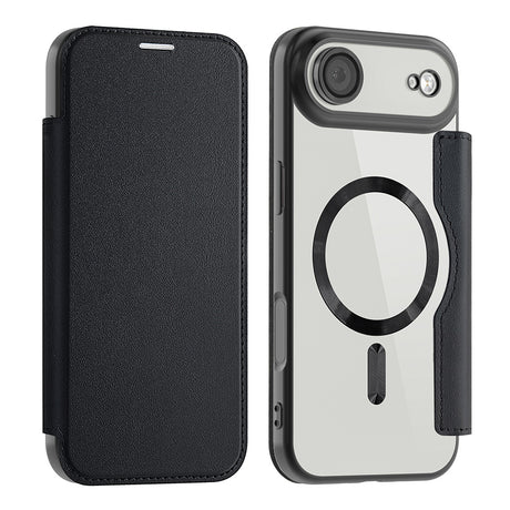 Husa de protectie Techsuit SmartMag Book compatibil cu iPhone 17 Air, Negru