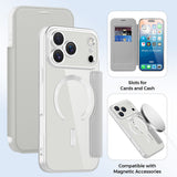 Husa de protectie Techsuit SmartMag Book compatibil cu iPhone 17 Pro Max, Gri