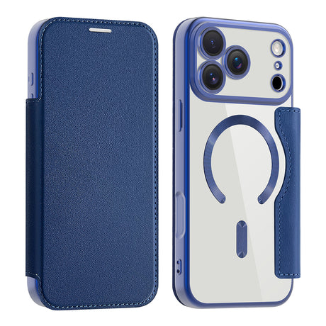 Husa de protectie Techsuit SmartMag Book compatibil cu iPhone 17 Pro Max, Albastru