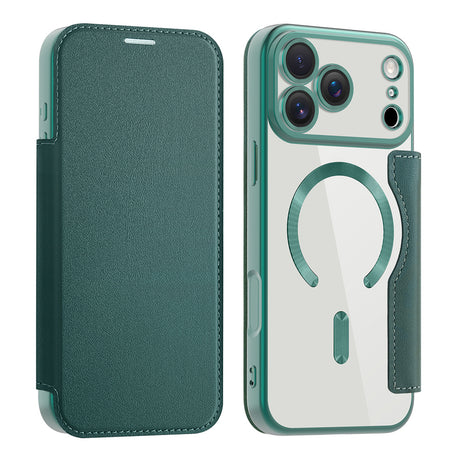 Husa de protectie Techsuit SmartMag Book compatibil cu iPhone 17 Pro Max, Verde