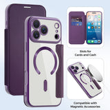 Husa de protectie Techsuit SmartMag Book compatibil cu iPhone 17 Pro, Mov