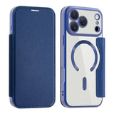 Husa de protectie Techsuit SmartMag Book compatibil cu iPhone 17 Pro, Albastru