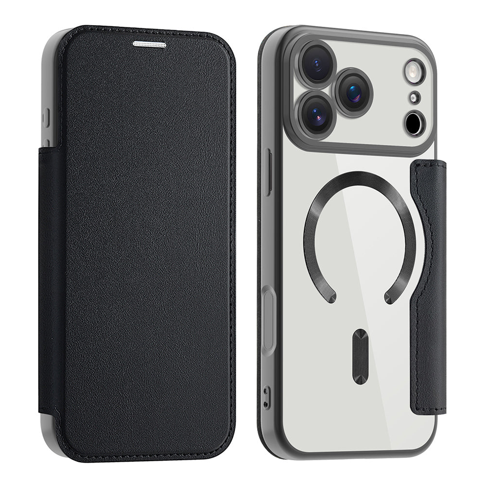 Husa de protectie Techsuit SmartMag Book compatibil cu iPhone 17 Pro, Negru