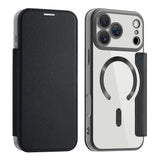 Husa de protectie Techsuit SmartMag Book compatibil cu iPhone 17 Pro, Negru