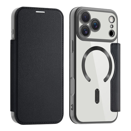 Husa de protectie Techsuit SmartMag Book compatibil cu iPhone 17 Pro, Negru