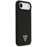 Husa de protectie Guess Silicone Triangle Logo MagSafe (GUHMP17MSCTRLMK) compatibil cu iPhone 17 Air, Negru