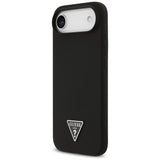 Husa de protectie Guess Silicone Triangle Logo MagSafe (GUHMP17MSCTRLMK) compatibil cu iPhone 17 Air, Negru