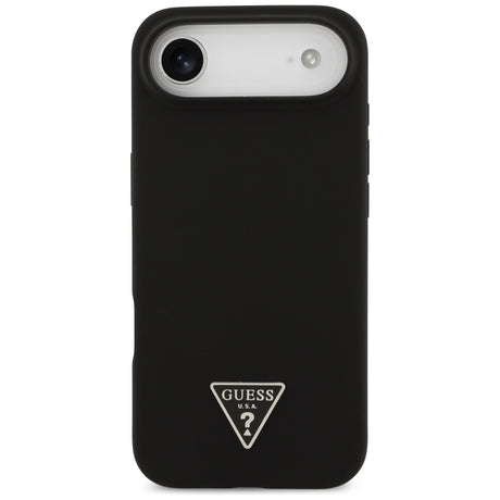 Husa de protectie Guess Silicone Triangle Logo MagSafe (GUHMP17MSCTRLMK) compatibil cu iPhone 17 Air, Negru