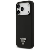 Husa de protectie Guess Silicone Triangle Logo MagSafe (GUHMP17XSCTRLMK) compatibil cu iPhone 17 Pro Max, Negru