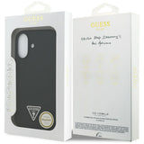 Husa de protectie Guess Silicone Triangle Logo MagSafe (GUHMP17SSCTRLMK) compatibil cu iPhone 17, Negru